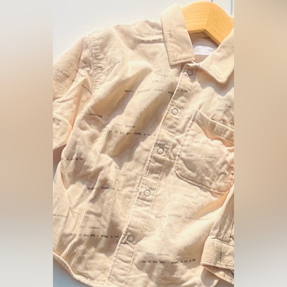 Zara Baby Boy Corduroy Button Down Shirt - Picture 2 of 7
